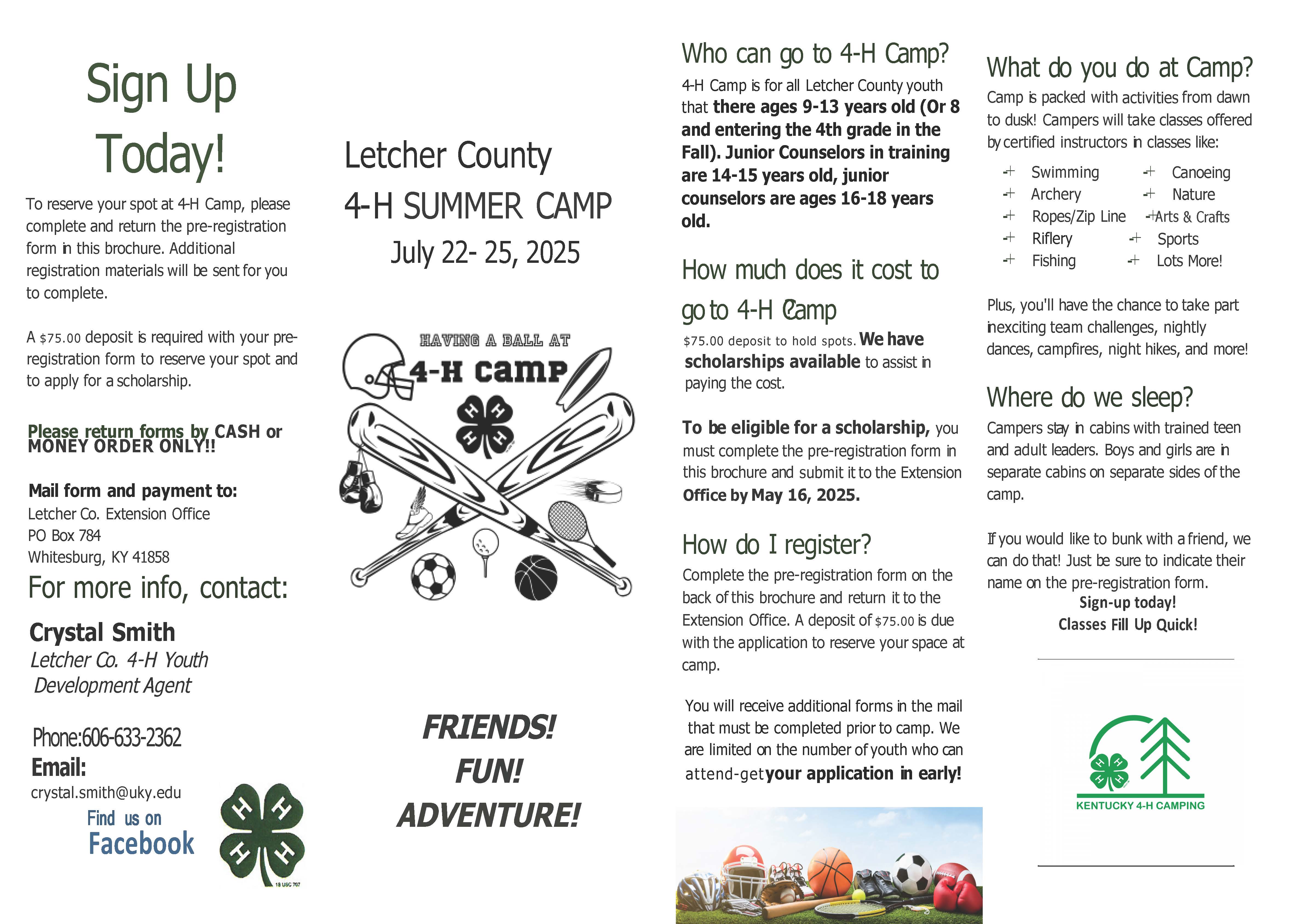 4-H Camp Registration