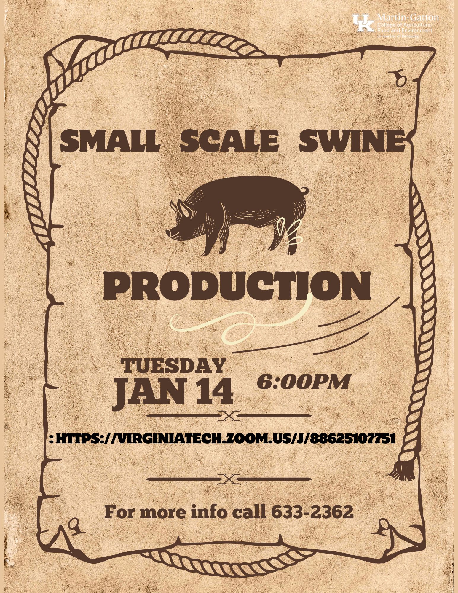 Small Scale Swine Production