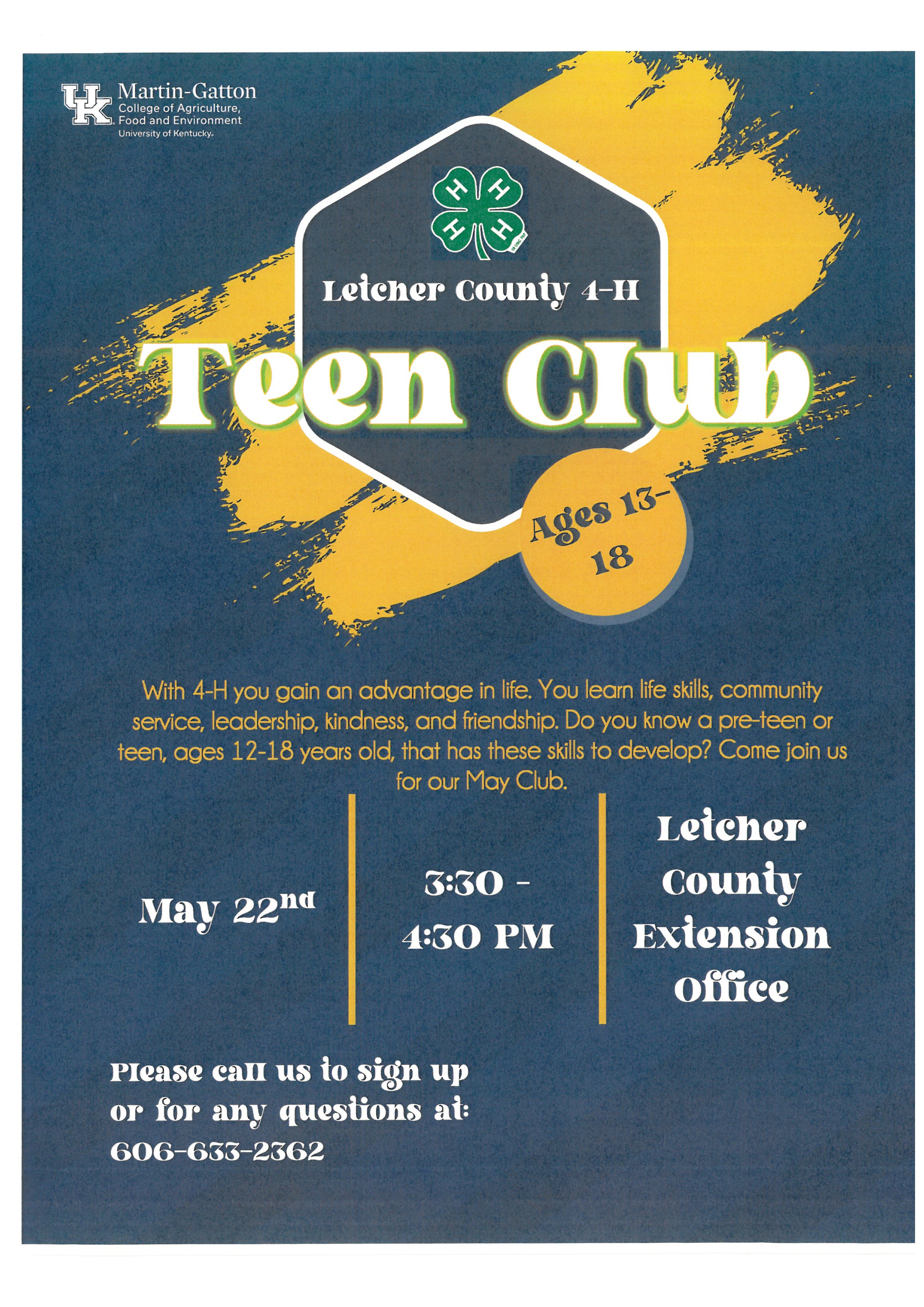 Teen/Jr Teen Club